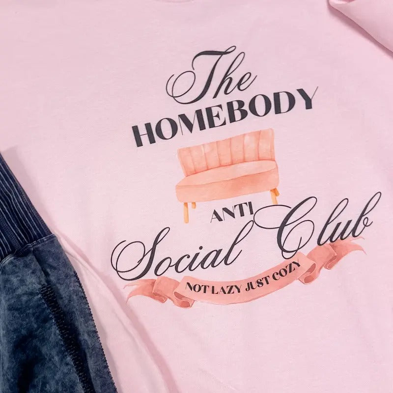 Homebody Anti Social Club Graphic Top