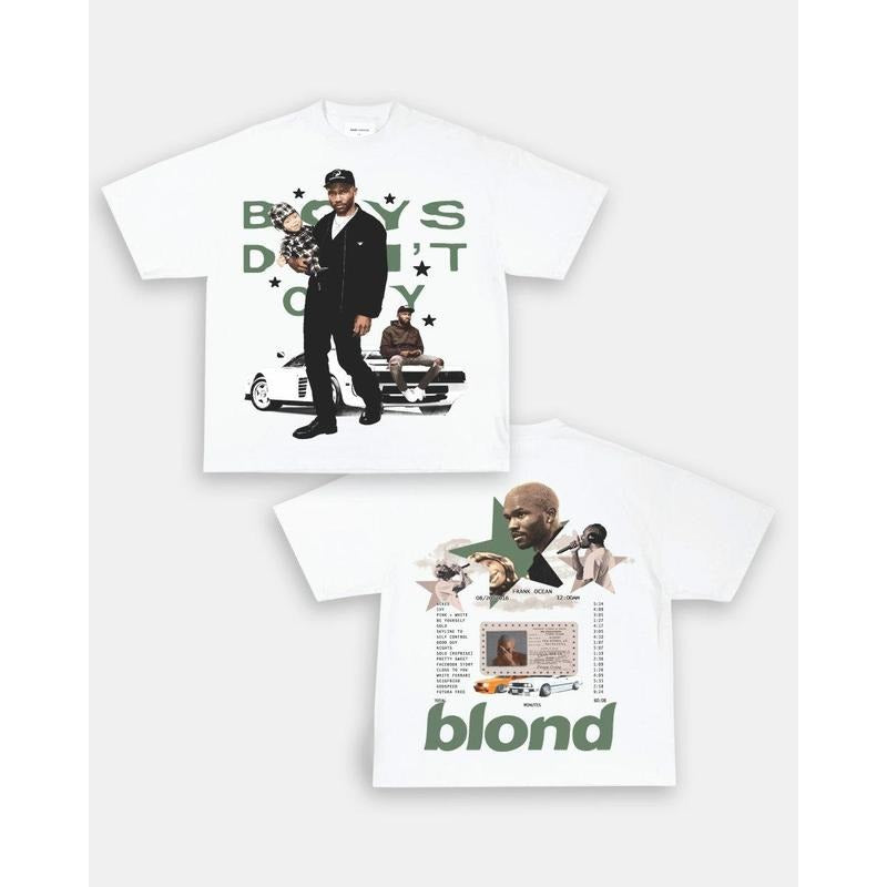 Boys Dont Cry Tshirt/Sweatshirt/Hoodie 2 Sides - Frank Ocean shirt - Blond shirt - Unisex Gift For Fans Music Tour