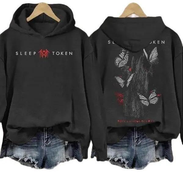 Sleep Token Rock Band Inspired Butterfly Print T-shirt/Sweatshirt/Hoodie | InkThreadWorks.com