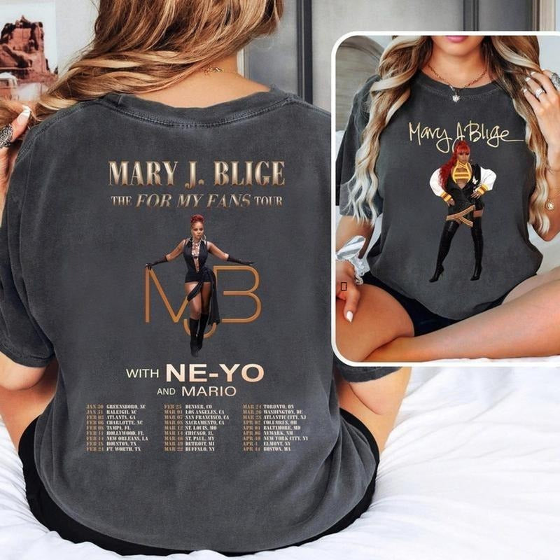 Hot Music Shirt #MaryJBlige Graphic Shirt, #MaryJBlige The For My Fans Tour 2025 Sweatshirt, #MaryJBlige Fan Gift, #MaryJBlige Gift For Fan YOF