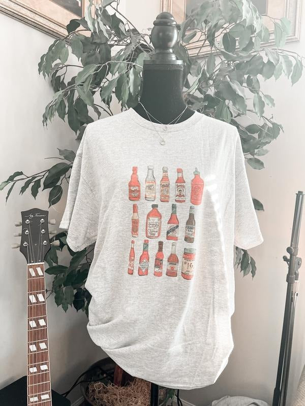 Hot Sauce Sweatshirt, Hot Sauce Lovers Hoodie, Peppers Spicy Jalapeno, Funny Crewneck