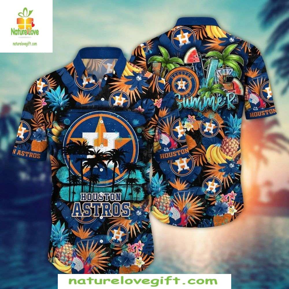 Houston Astros Hawaiian Shirt Tropical Summer Vibes Baseball Apparel