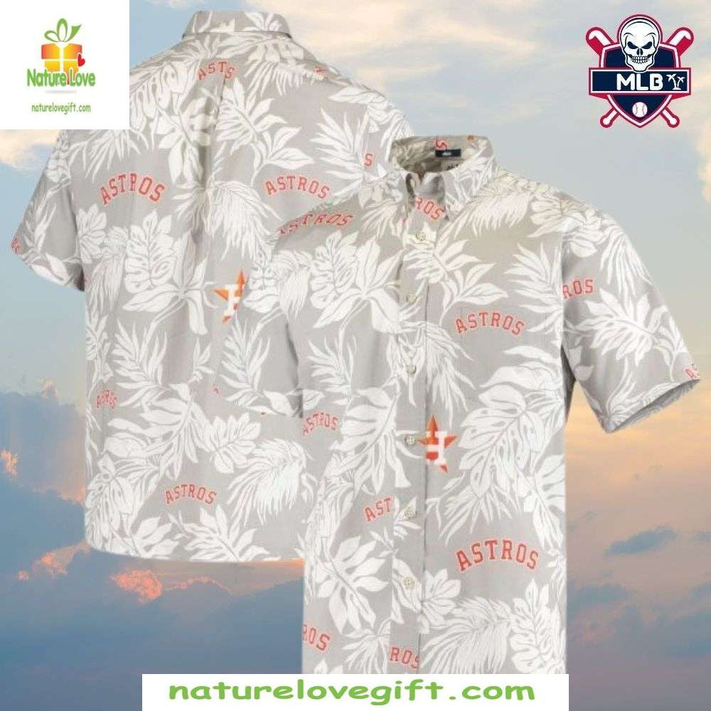 Houston Astros Hawaiian Shirt Tropical Palm Sunset Baseball Apparel