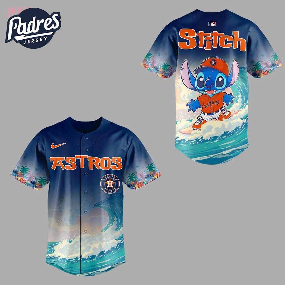 Houston Astros x Stitch Aloha Baseball Jersey 2025 - Padres Jersey Oasis: Elevate Your Baseball Style Game