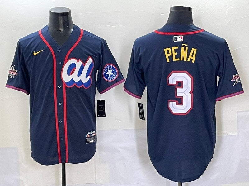 Houston Astros #3 Jeremy Pena Astros 25 All-Star Style 3