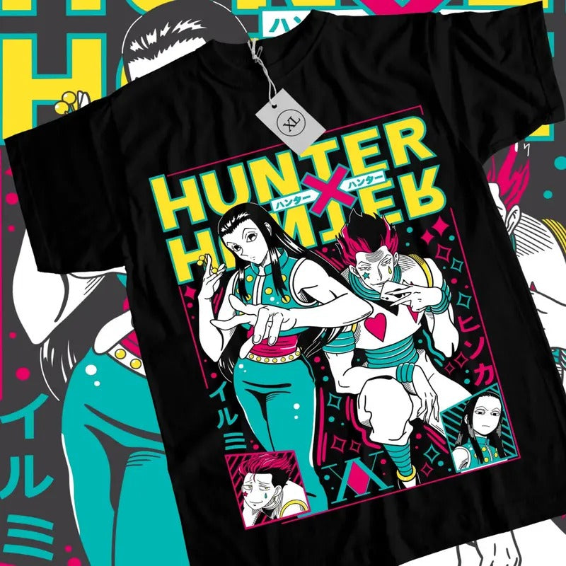 Hunter X Hunter Anime T-Shirt & Sweatshirt, Best Duo Hisoka And Illumi Graphic Tee, Anime Manga Lover Gifts Ball Cotton