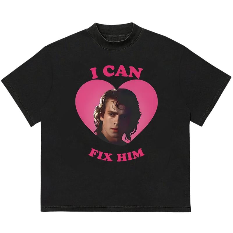 I Can Fix Himm T-Shirt Relaxed Fit HipHop Graphic Premium Comfort Retro Vibes