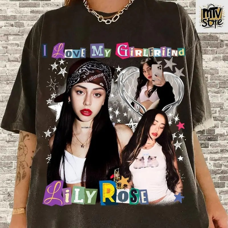 I Love My Girlfriend Shirt, Custom Bootleg Tee, Gift For Boyfriend, Custom Your Photo, Insert Your Design, Valentine Shirts For Boyfriend