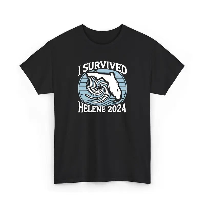 I Survived Helene 2024 T-Shirt, Funny Hurricane Survivor Shirt, Florida Hurricane Tee, Weather Event T-Shirt, Helene 2024...