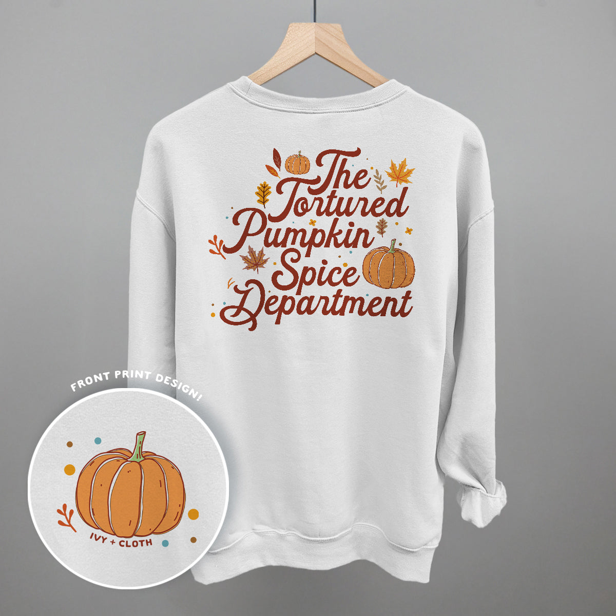 The Tortured Pumpkin Spice Department (Back Print)