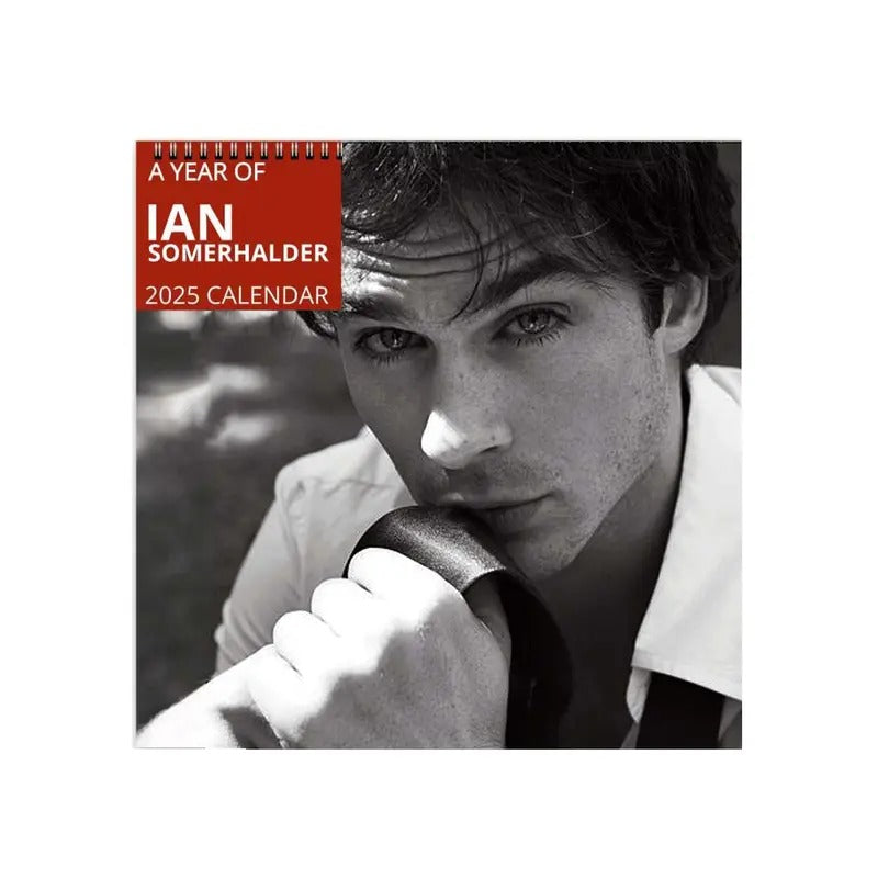 Ian Somerhalder 2025 Wall Calendar Planner, TVD Monthly Planner, The Vampire Diaries Gift, Gift For Her, Celebrity Merchandise, Celebrity Crush Merch