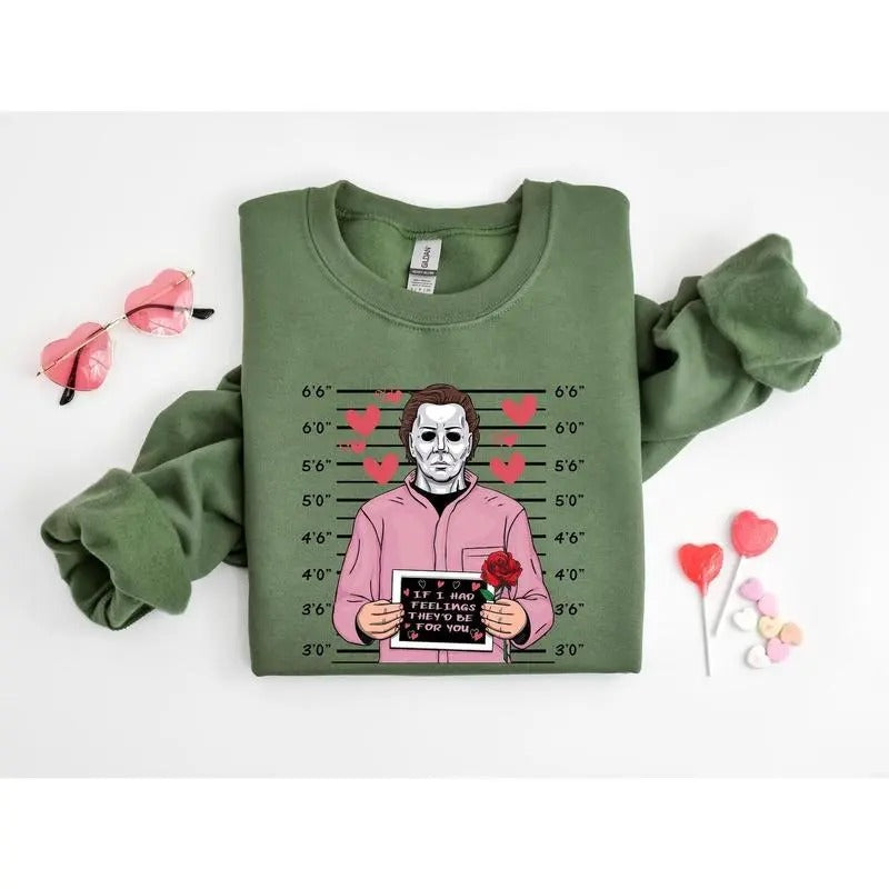 If I Had Feelings Shirt, They'd Be For You Sweatshirt, Valentine's Day Shirt , Cute Valentine's Day Skeleton Sweatshirt, Valentine's Day Gift 2025