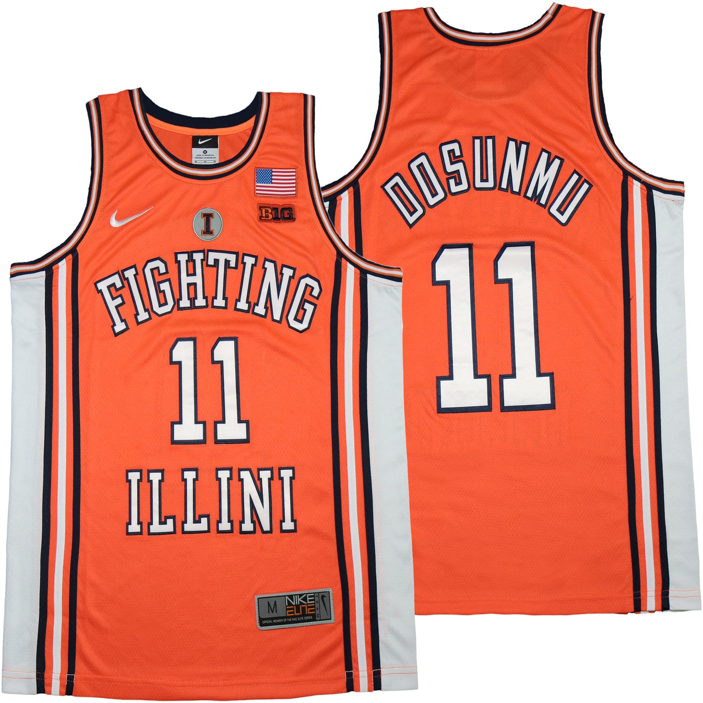 Illinois Fighting Illini #11 Ayo Dosunmu Style 2