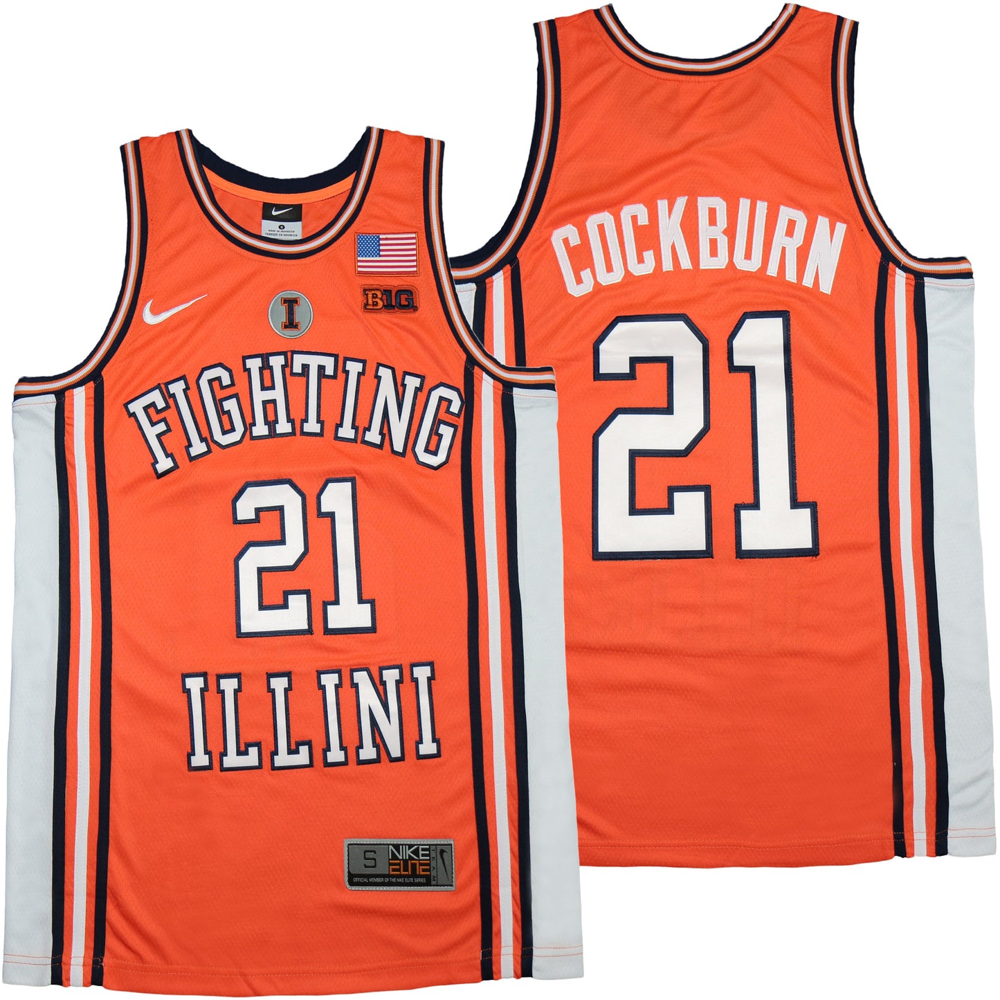 Illinois Fighting Illini #21 Kofi Cockburn Style 2