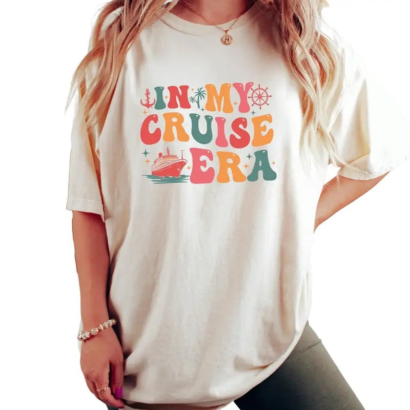 In My Cruise Era Shirt, Funny Vacation Tee, Family Cruise Gift, Cruise Travel Sweatshirt, Cruise Trip Sweater Fabric...