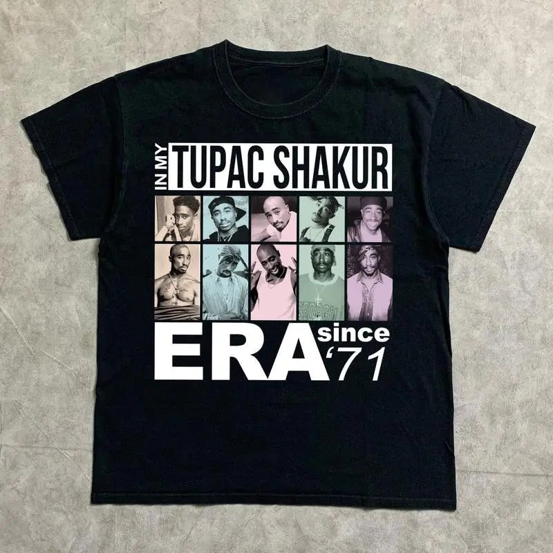 In My Tupac Era Shirt, Vintage TuPac Graphic Tee, 2Pac Shirt, 90s Merch, Rapper Shirt, Hip Hop 90s Legends Shirt, Rapper Merch