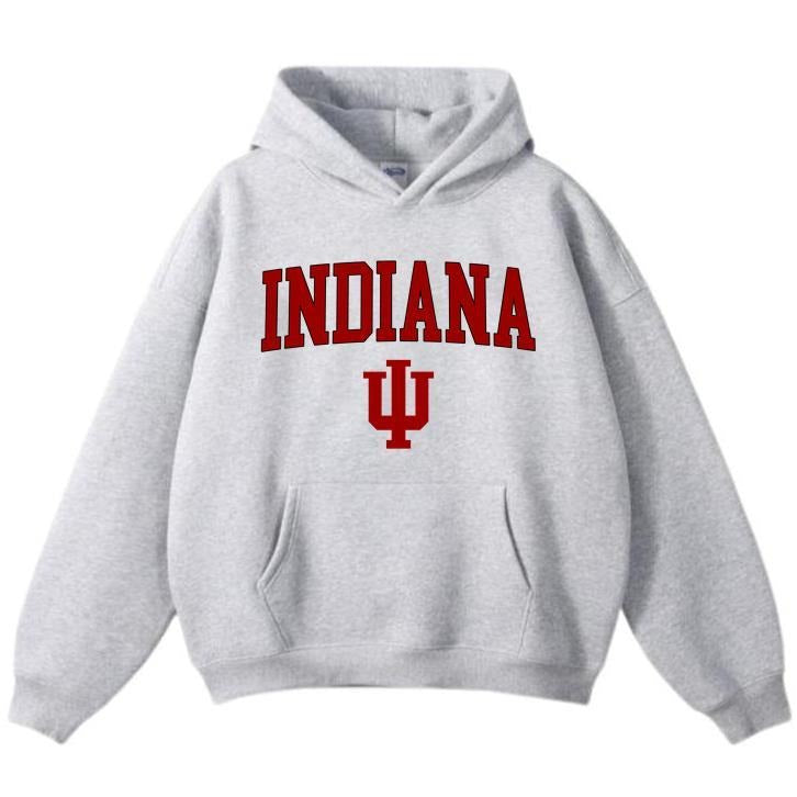 Indiana Vintage Sport Teams NCAA Collection Unisex Crewneck Hoodie, Graphic Team Collection Hoodie, Gift For NCAA Fans