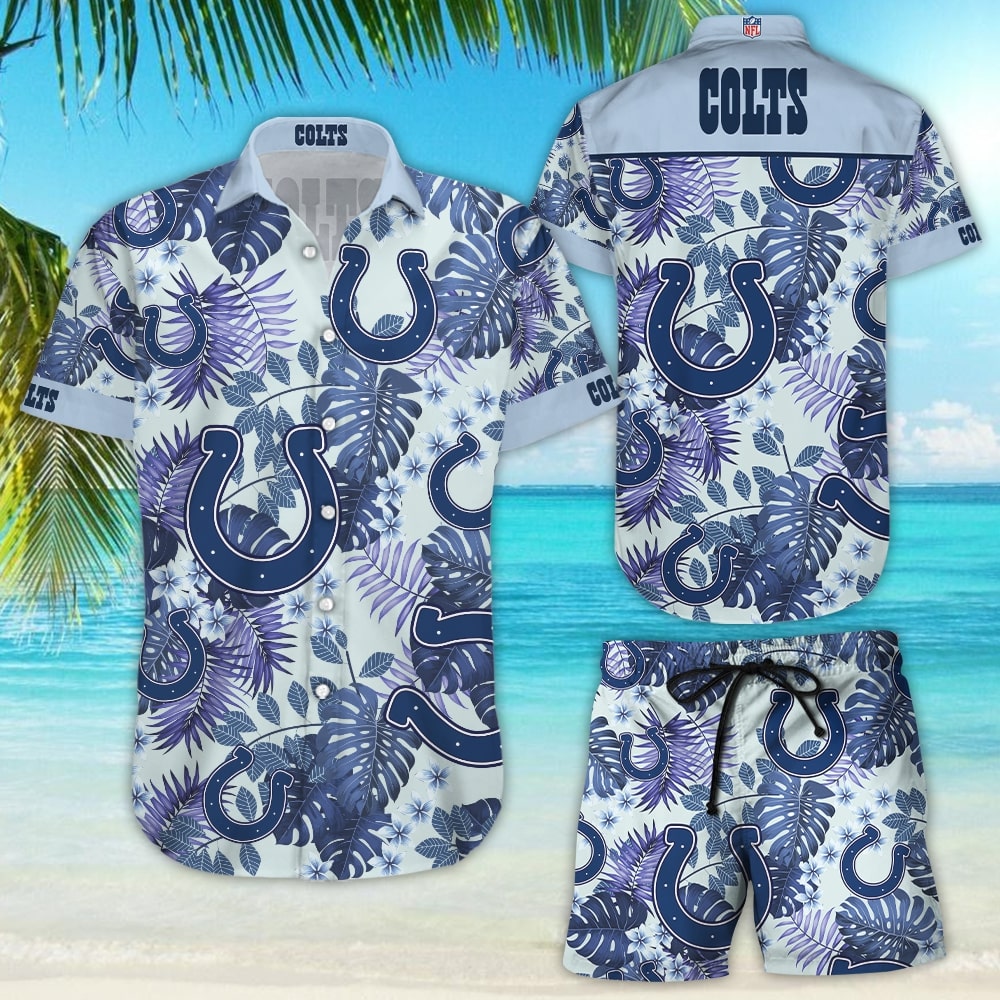 Indianapolis Colts Hawaiian Shirt Midnight Sky Heatwave Design 813144