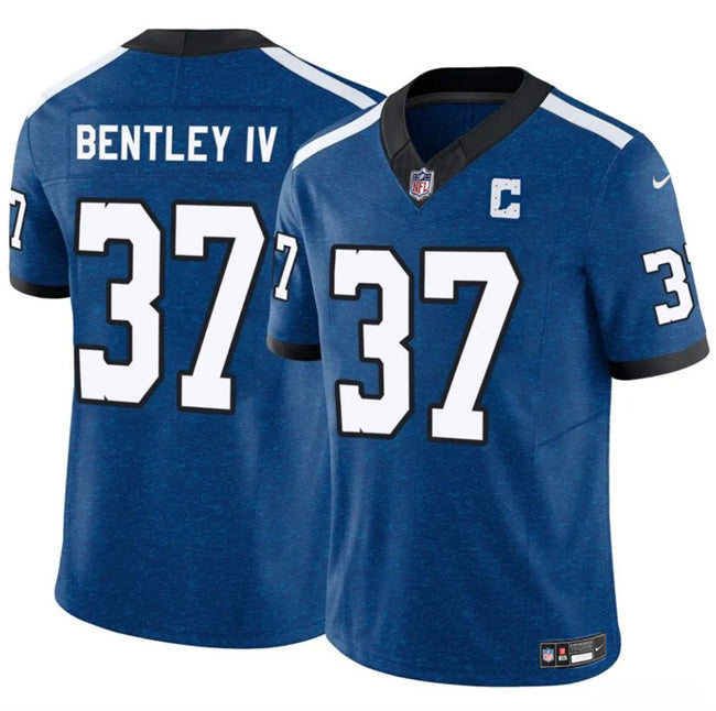 Indianapolis Colts #37 Ulysses Bentley IV Blue 2025 F.U.S.E. Throwback Vapor