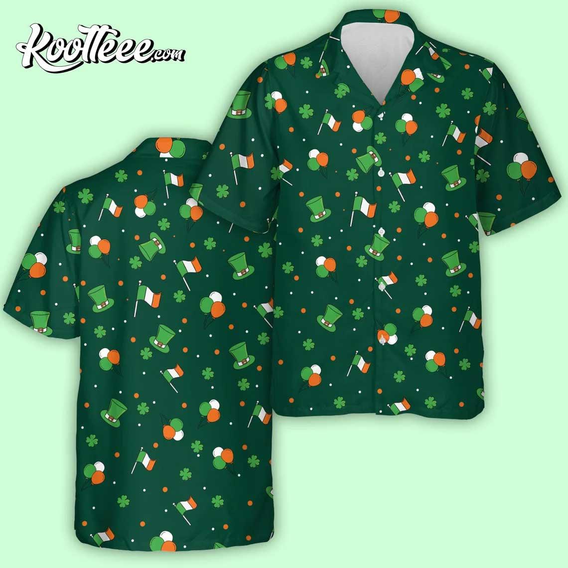 Irish Flag St Patrick’s Day Hawaiian Shirt