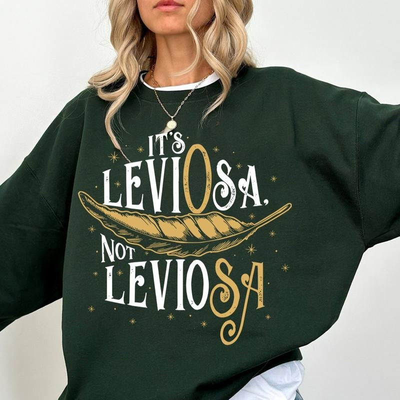 "It's Leviosa Not Leviosa" T-Shirt Unisex, Movie Quote Te, Graphic Unisex T Shirt, HP Inspired Tee, Wizard Shirt, Gift For Her, Gift For Him, Bookish, Booktok