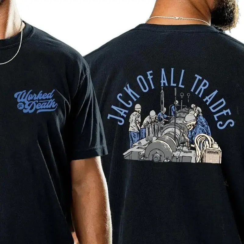 JACK OF ALL TRADES t-shirt, Gift for Dad, Gift for Mom, Gift for him, gift for her, birthday gift, Gift for friends, Y2k shirt, trendy design shirt, viral shirt, graphic shirt