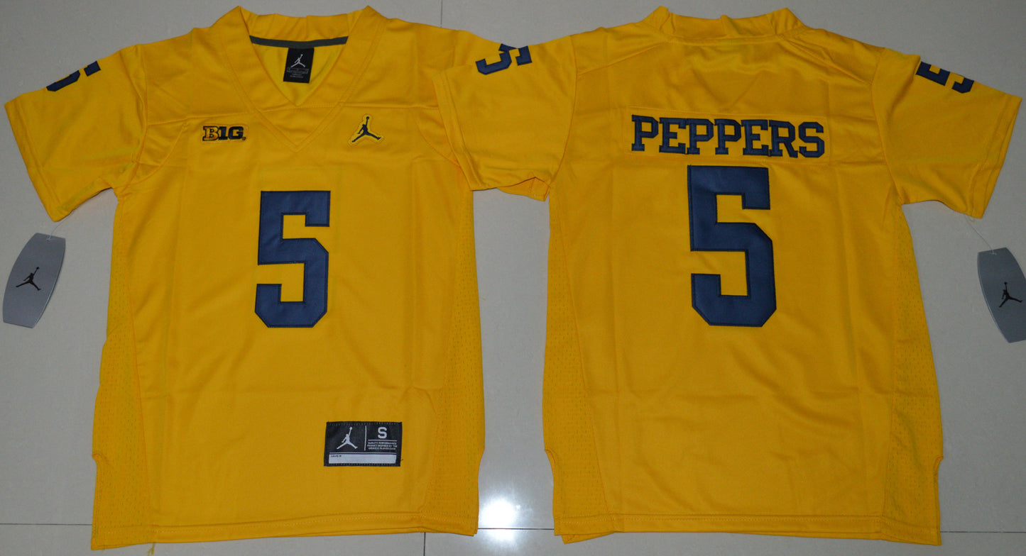 Jabrill Peppers 5 Youth Yellow