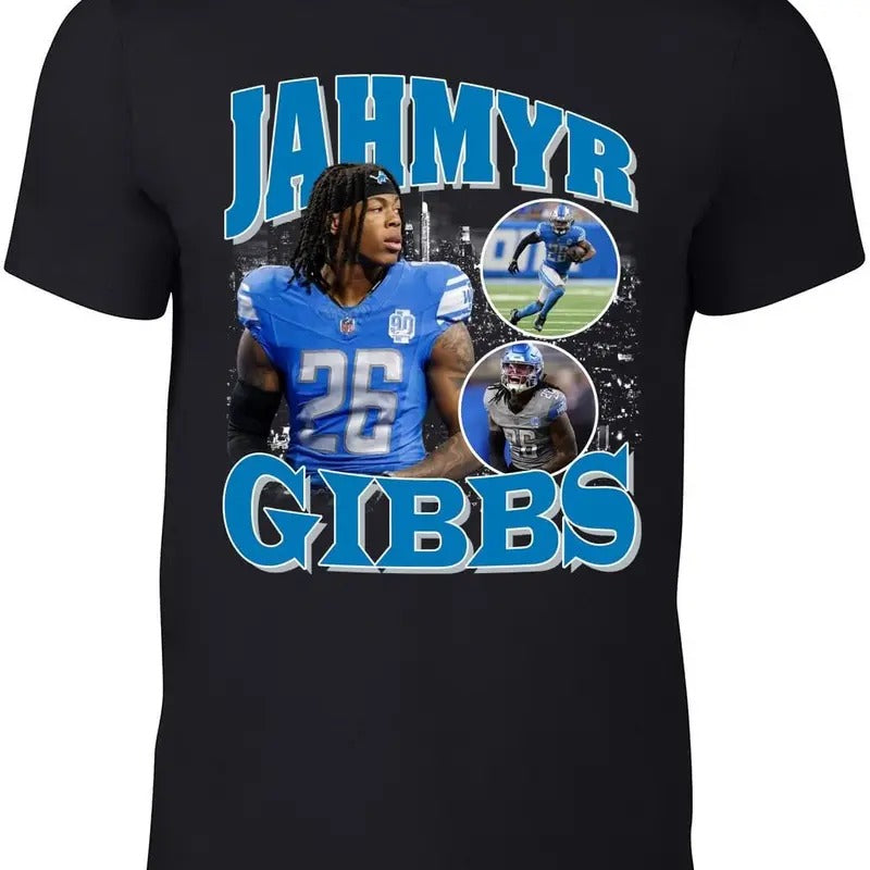 Jahmyr Gibbs Bootleg Style T-Shirt Adult Hoodie, Sweatshirt | InkThreadWorks.com