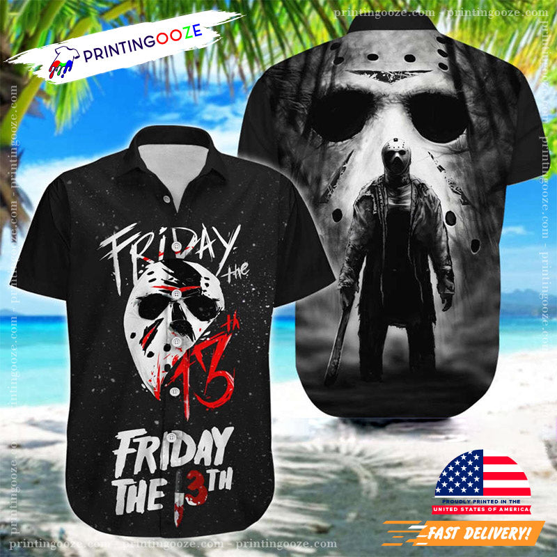 Jason Voorhees Friday The 13th Horror Movie Hawaiian Shirt