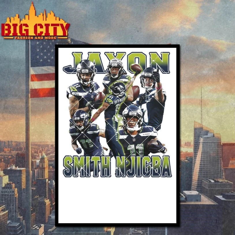 Jaxon Smith Njigba Bootleg 90s Njigba Game Day t-shirt