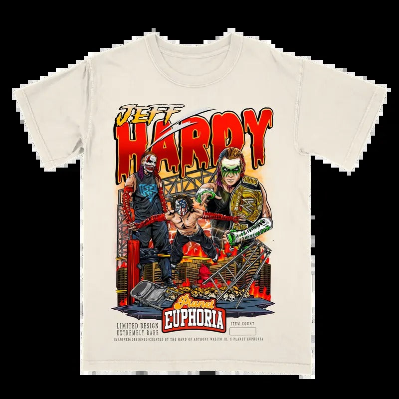 Jeff Hardy Tee Gift For Fan - Men's Casual T-shirt - Menswear Hoodie, Sweatshirt | InkThreadWorks.com