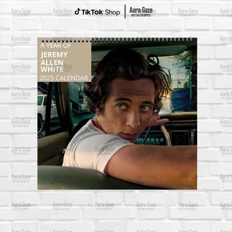 Jeremy Allen White 2025 Wall Calendar, The Bear Monthly Planner, Yes Chef Fan Gift, Fan Merch Celebrity Decor, Perfect Present, Home and Office Decor