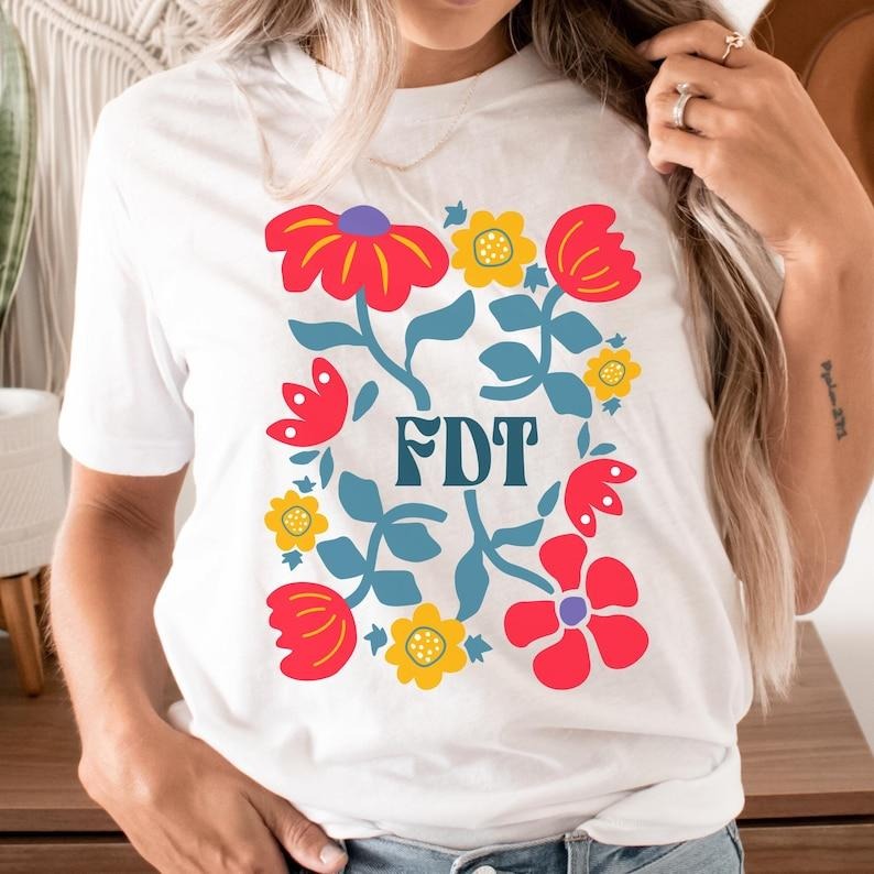 Jessie J Ross Subtle Trump shirt fdt shirt Trump Floral Tee Shirt democrat hoodie, Unisex Graphic Tee, Smooth Fabric, Aesthetic Streetwear Vibe