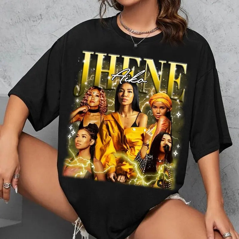 Jhene Aiko Bootleg Graphic T-shirts, Retro Jhene Aiko Hoodie, Jhene Aiko, Jhene Aiko Gifts