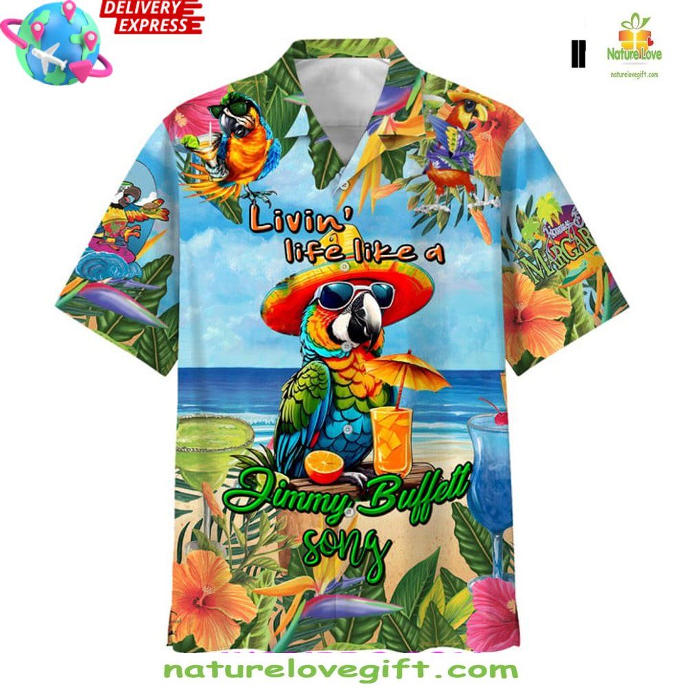 Hawaiian Shirt Jimmy Buffet Margaritaville Summer