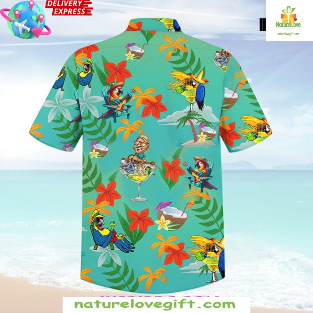 Jimmy Buffett Hawaiian Shirt Summertimer Tropical Print