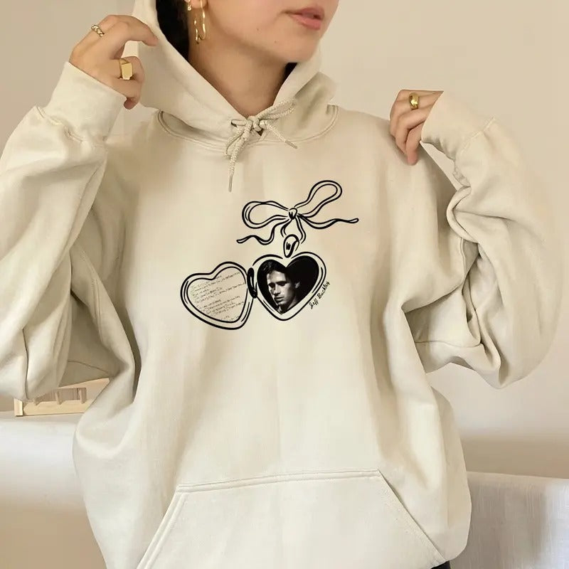 Jjeff Handwritten Buckley Vintage Top, 90s Music Tees, 2024 Tour Shirt, Unisex Sweater Pullover Tee