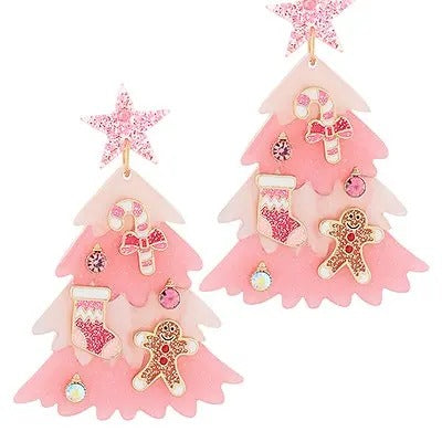 Jolly Christmas Tree Earrings T-Shirts, Hoodie, Sweatshirt | InkThreadWorks.com