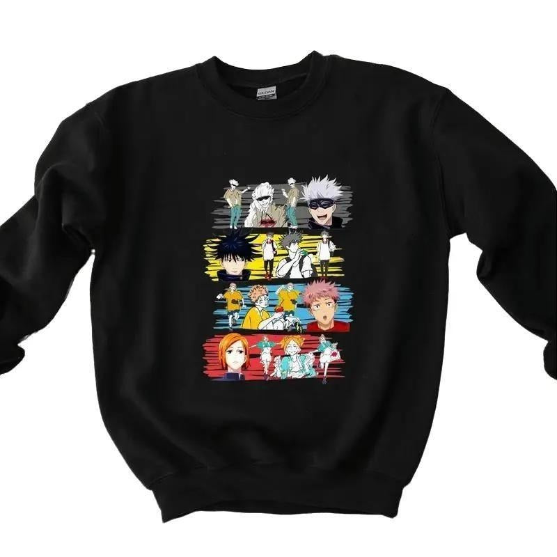 Jujutsu Kaisen Characters Sweatshirt, Anime T-shirt Sweatshirt Hoodie | InkThreadWorks.com