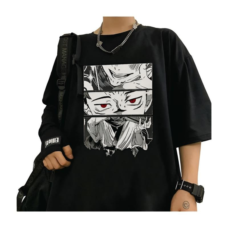 Jujutsu Kaisen Shirts, Itadori Yuji Print Harajuku Tops Ryomen Sukuna, Short Sleeve Shirt Hoodie, Sweatshirt