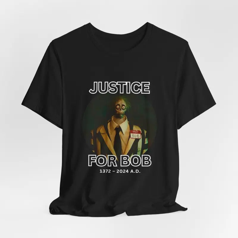 Justice For B0b Inspired Shirt From Beetl3ju1ce Movie, Employee Of The Month B0b Tee, Spooky Season Shirt, Horror Movie, Unisex Shirt, Casual Clothing