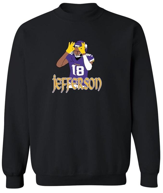 Justin Jefferson Minnesota Vikings Dance CREW SWEATSHIRT T-Shirts, Hoodie | InkThreadWorks.com