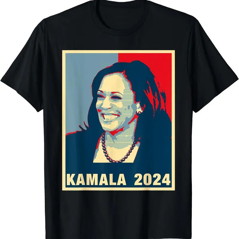 Kamala Harris for President 2024 Madam Vice President (A) T-Shirt Hoodie, Sweatshirt | InkThreadWorks.com