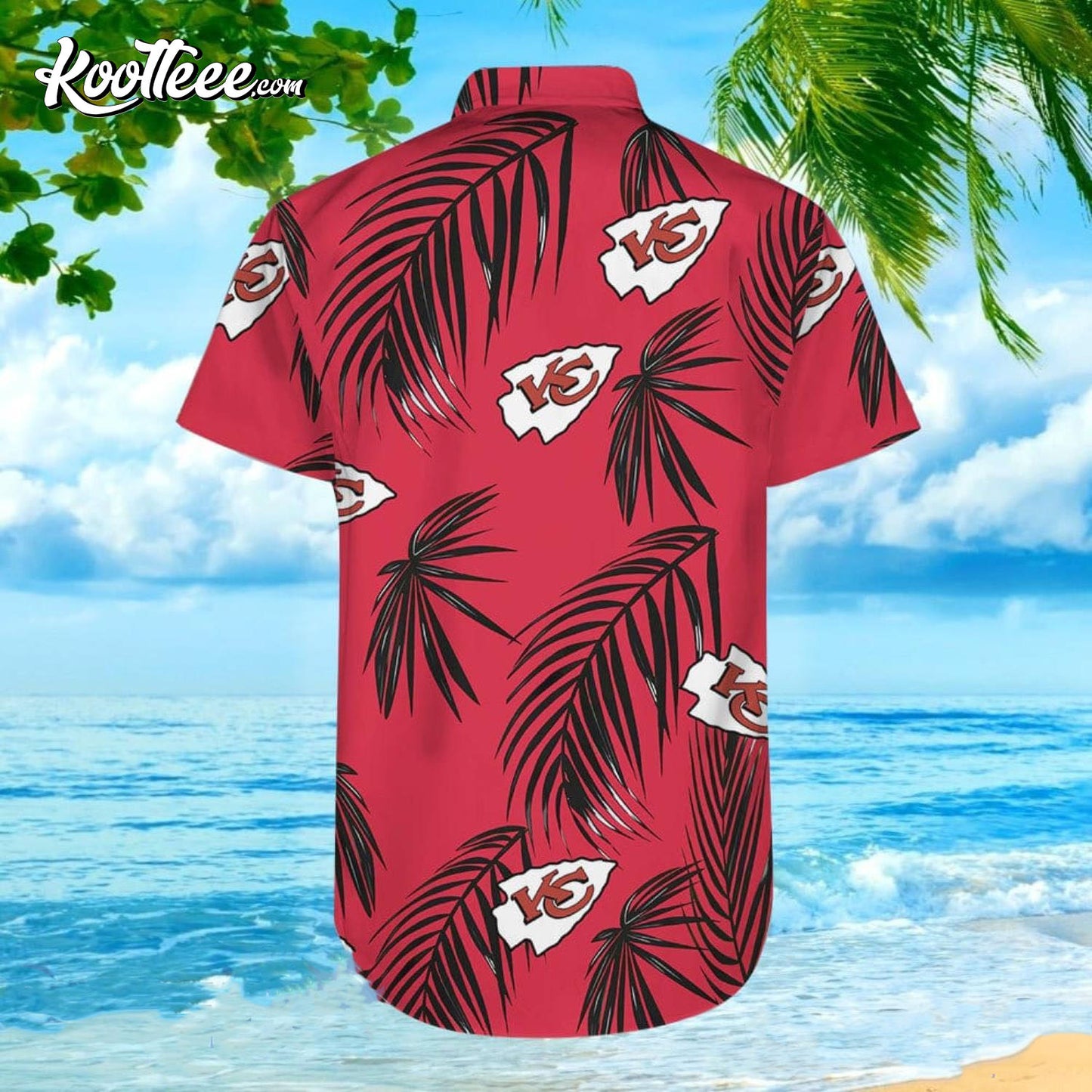 Kansas City Chiefs Flower Short Sleeve Hawaiian Shirt