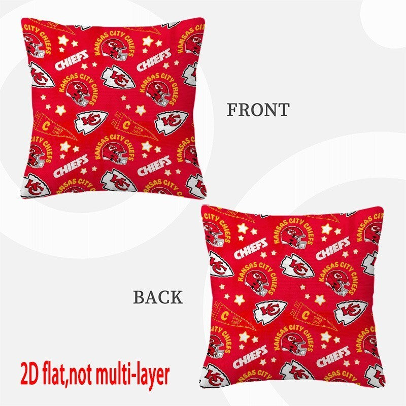 Kansas City Chiefs Pillow Case Chiefs Pillow Cover ( Without Pillow Insert ) Style 109