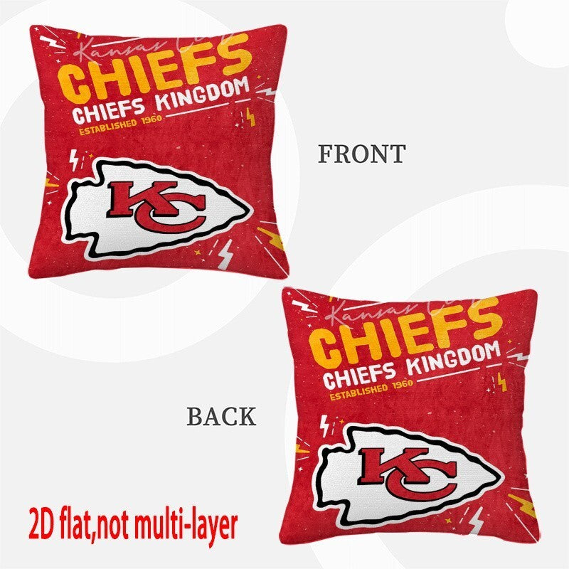 Kansas City Chiefs Pillow Case Chiefs Pillow Cover ( Without Pillow Insert ) Style 24