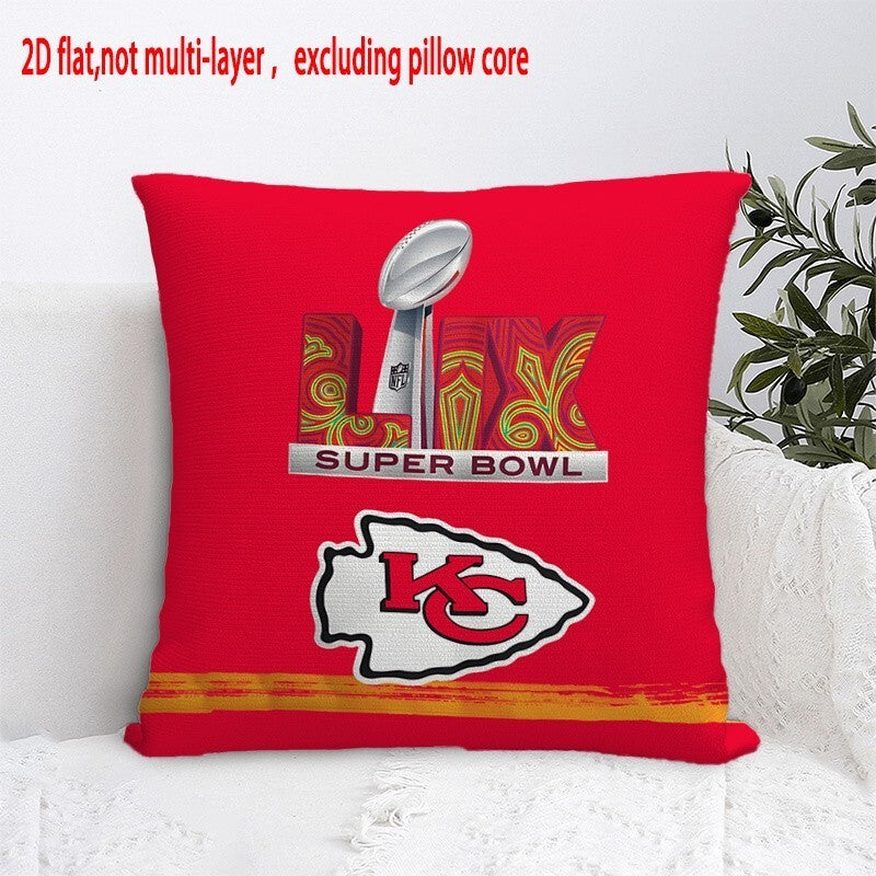 Kansas City Chiefs Pillow Case Chiefs Pillow Cover ( Without Pillow Insert ) Style 69