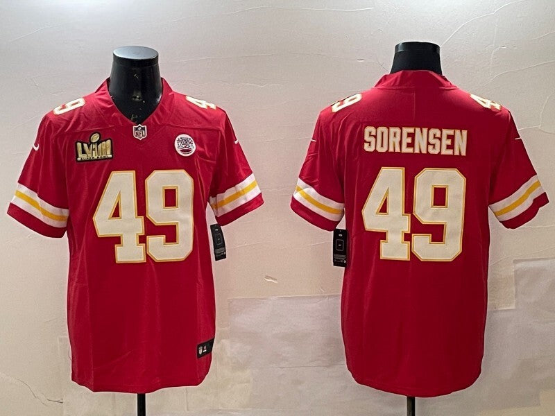 Kansas City Chiefs #49 Daniel Sorensen Chiefs V2 Style 6