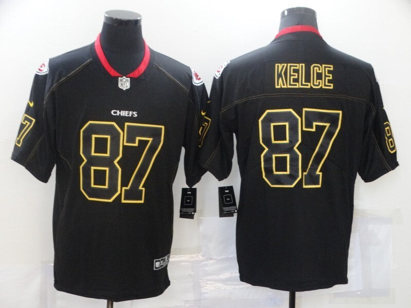 Kansas City Chiefs #87 Travis Kelce Black Classic Adult 5872