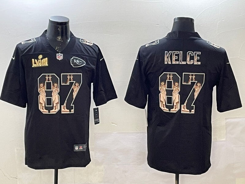 Kansas City Chiefs #87 Travis Kelce Chiefs Adult Style 7